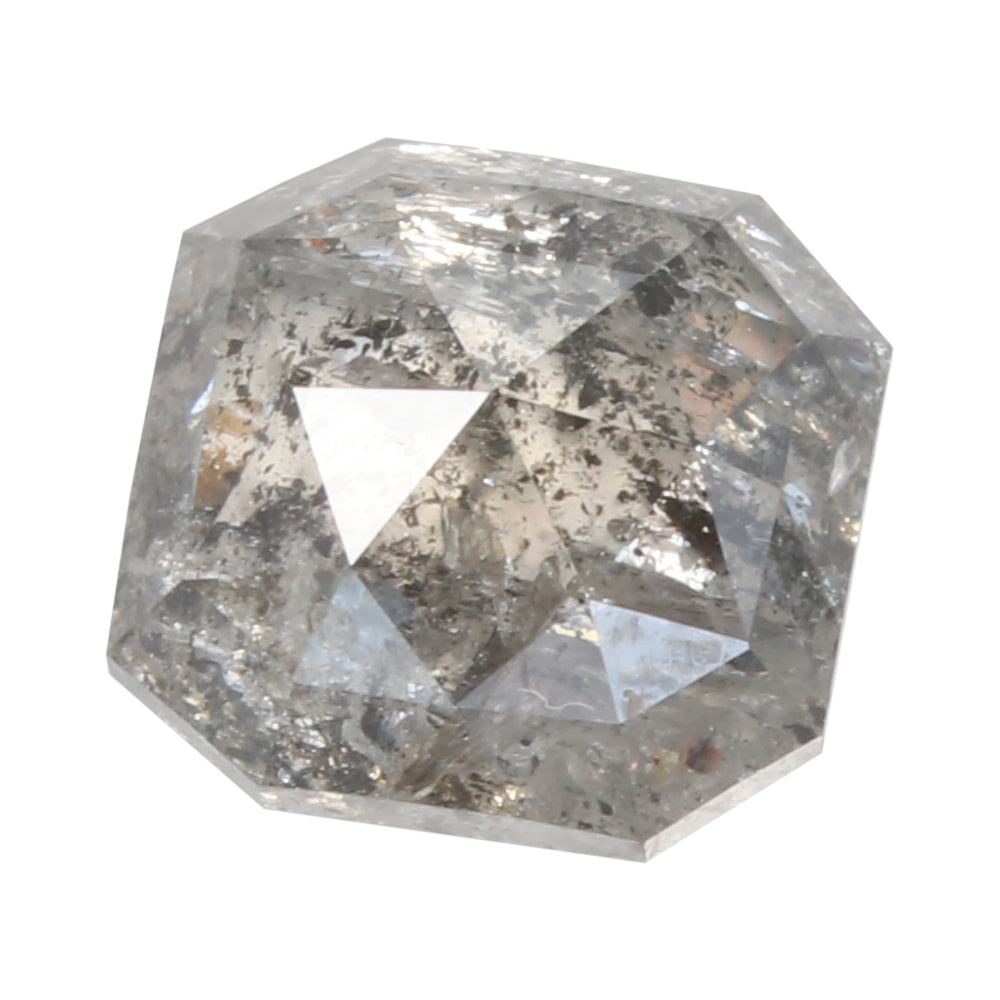 Salt and Pepper Diamond, Emerald Cut, 2 Carat (DI028)