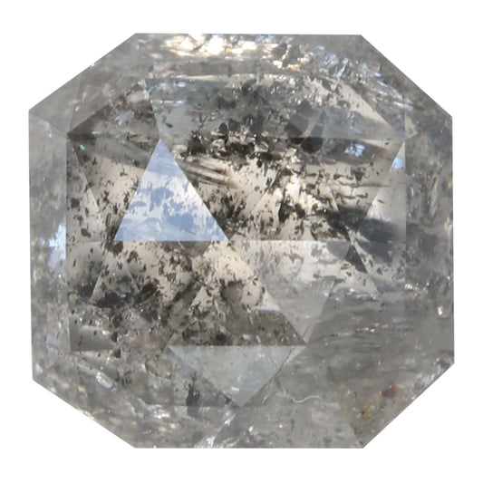 Salt and Pepper Diamond, Emerald Cut, 2 Carat (DI028)