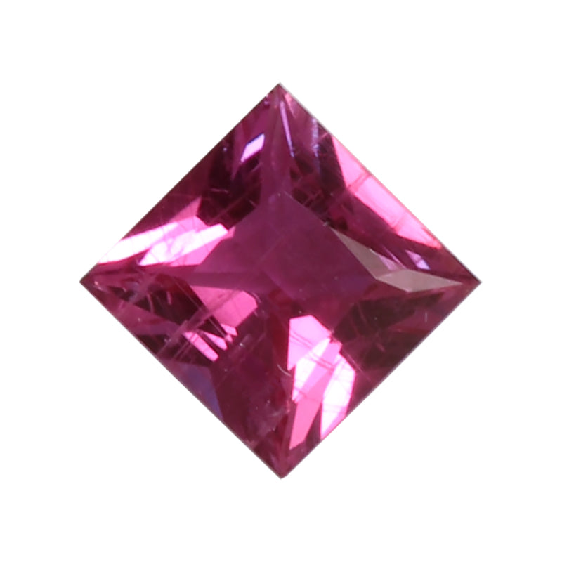 Princess Cut Hot Pink Natural Sapphire - 4.6mm 0.47ct - SA162