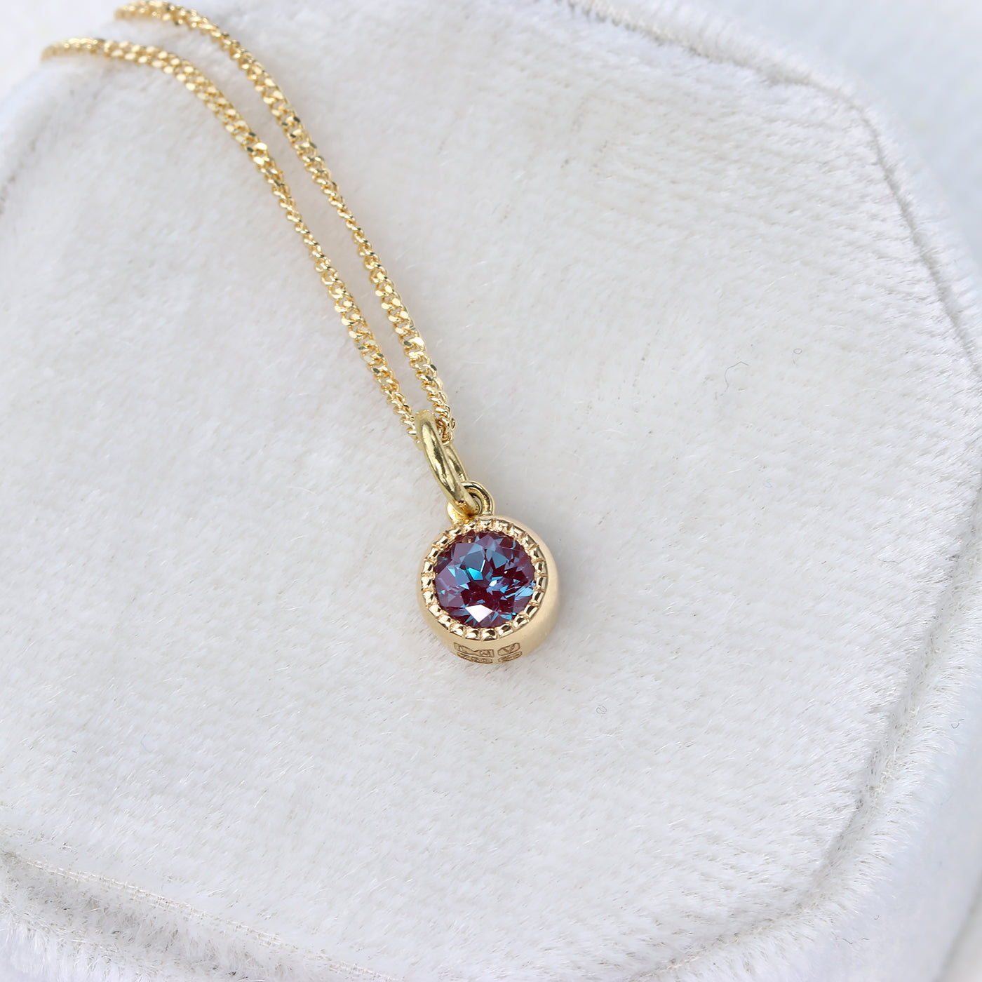 Alexandrite 2025 gold necklace