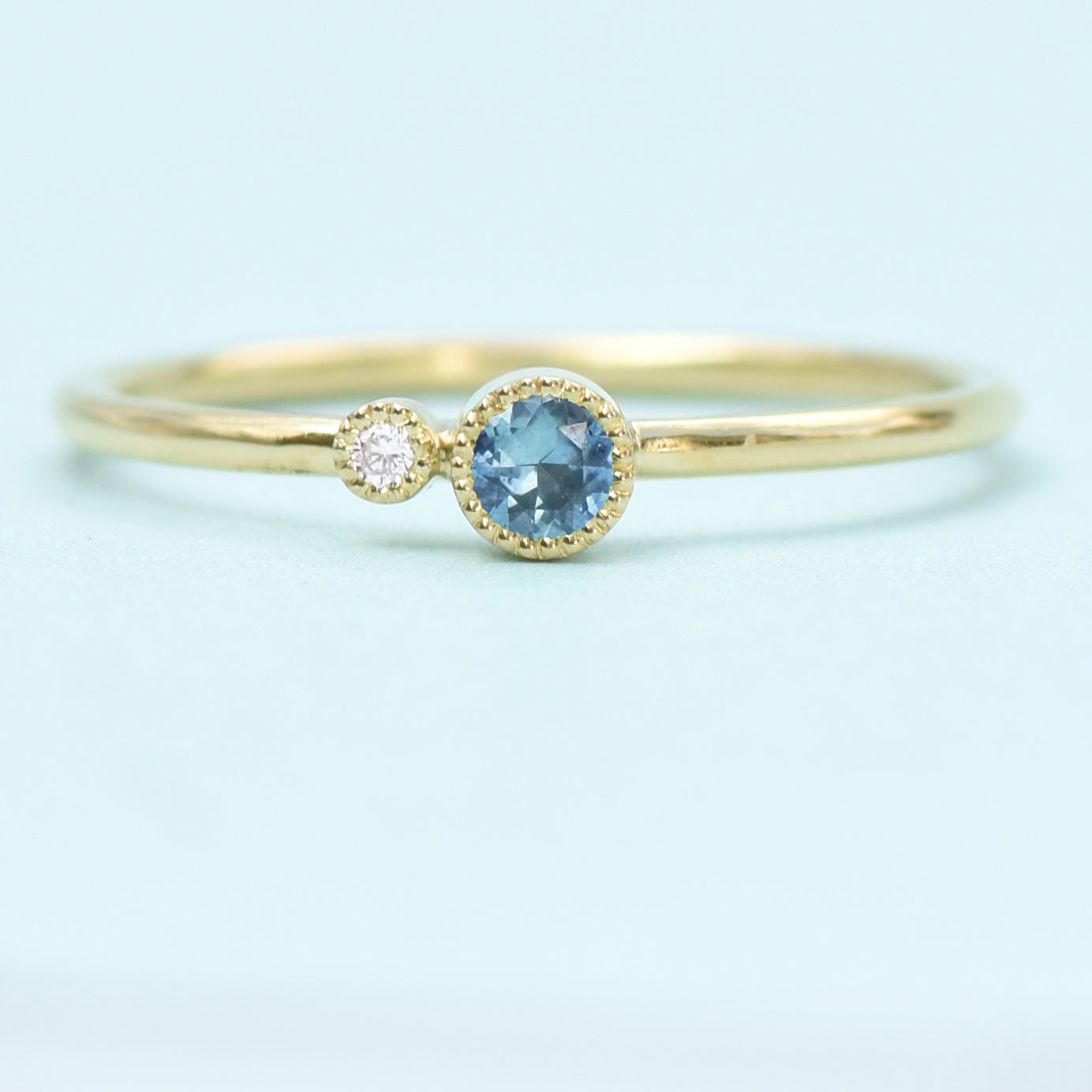 sapphire stacking ring