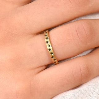 black diamond eternity ring