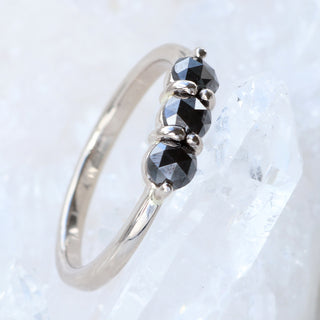 Lilia Nash Black Diamond Trilogy Ring