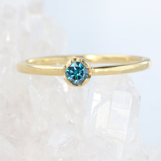 blue diamond ring
