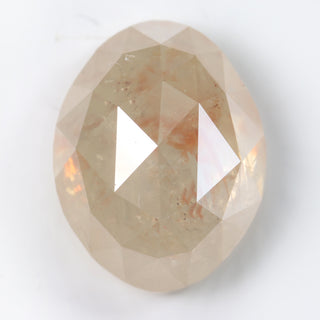 large oval champagne diamond