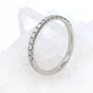 Platinum 15 Pavé Diamond Wedding Ring