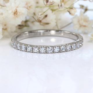 Platinum 15 Pavé Diamond Wedding Ring