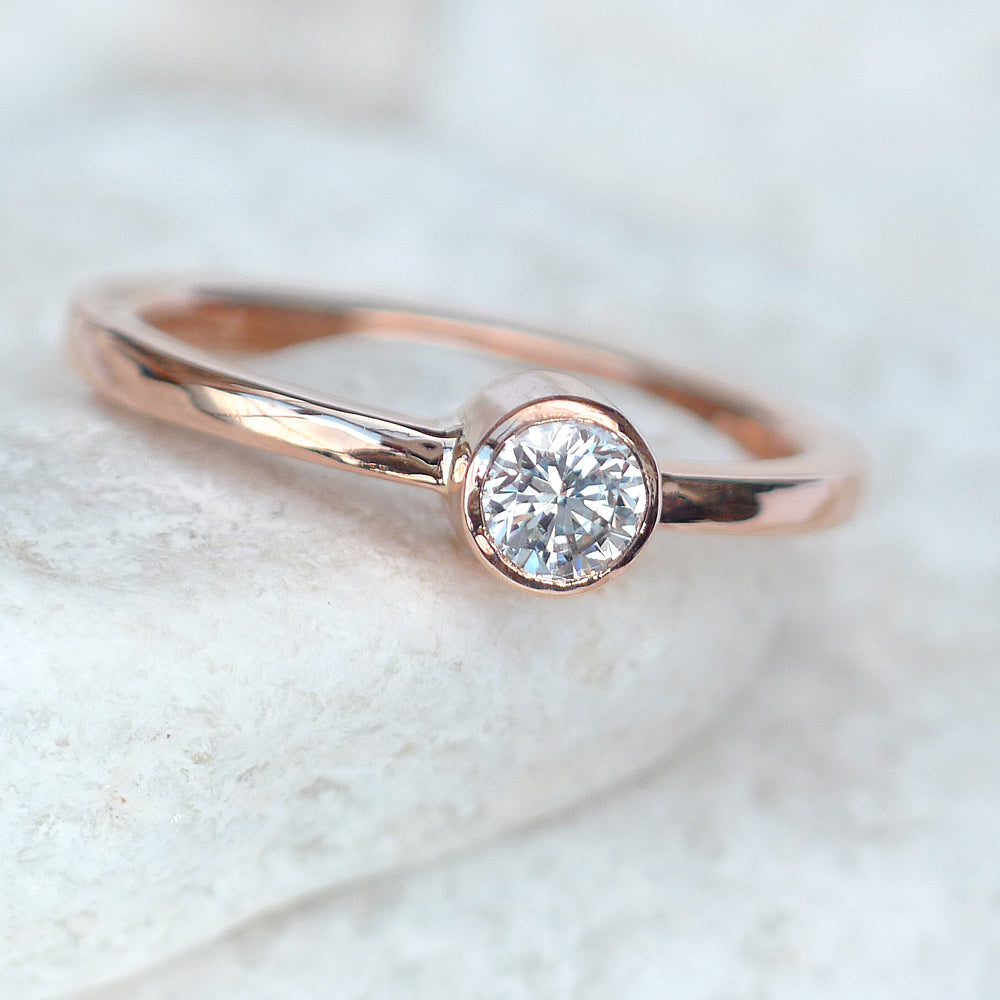 Diamond Engagement Ring in 18ct Rose Gold