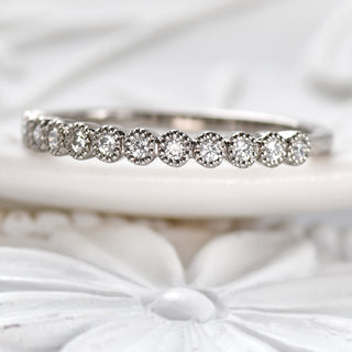 diamond half eternity ring