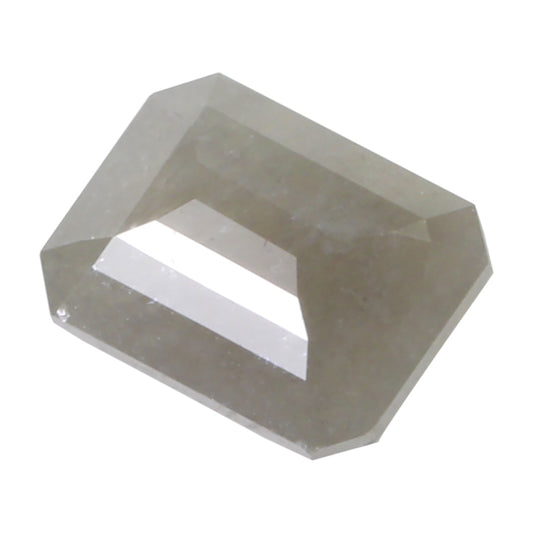 Large Emerald Cut Grey Diamond, 1.61ct DI027