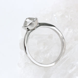 Custom Platinum Icy Diamond Solitaire Engagement Ring