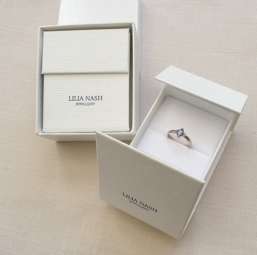 Ring presented in quality jewellery box