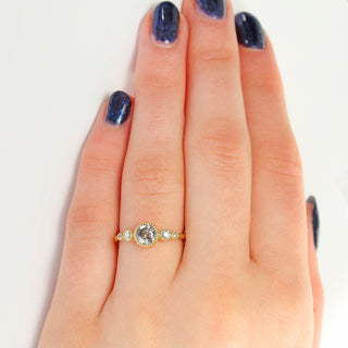 18ct Gold 5-Stone Salt & Pepper Diamond Engagement Ring