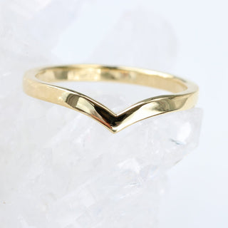 18ct Gold Plain Wishbone Wedding Ring