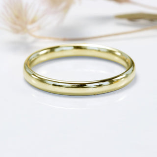 18ct Gold Polished 3mm Court / Comfort Fit Wedding Ring