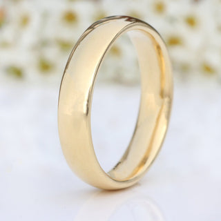 5mm comfort fit wedding ring, 18ct gold