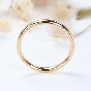 18ct Rose Gold 2mm Comfort Fit Court Wedding Ring