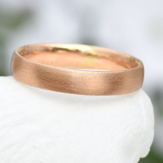 18ct Rose Gold 4mm Comfort Fit (Court) Wedding Ring