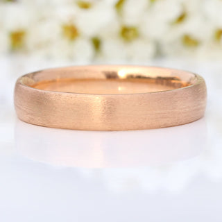 18ct Rose Gold 4mm Comfort Fit (Court) Wedding Ring