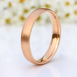 18ct Rose Gold 4mm Comfort Fit (Court) Wedding Ring