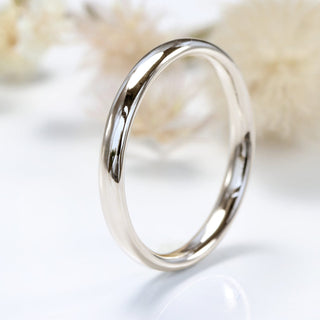 18ct White Gold 3mm Comfort Fit / Court Wedding Ring