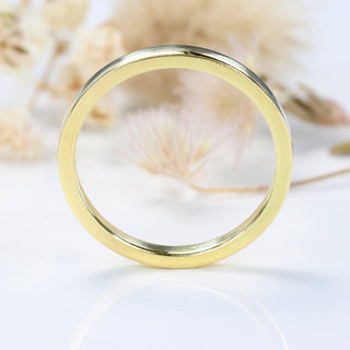 2mm x 1.5mm Flat 18ct Gold Wedding Ring