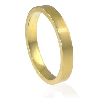 Flat wedding ring