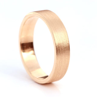 5mm Flat 18ct Rose Gold Wedding Ring
