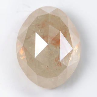 large oval champagne diamond