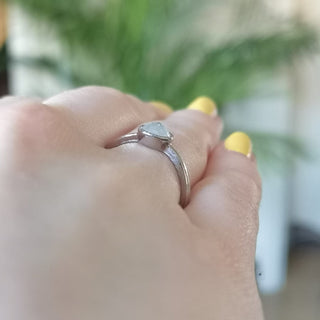 Custom 18ct White Gold Icy Diamond Solitaire Engagement Ring