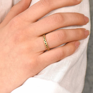 black diamond eternity ring