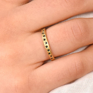 black diamond eternity ring