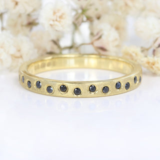Custom Black Diamond Wedding or Eternity Ring