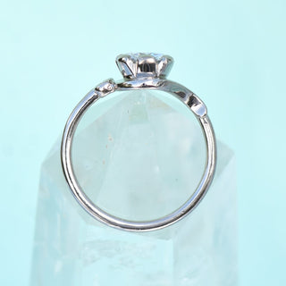 moissanite engagement ring