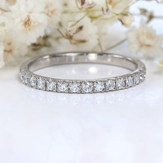 Platinum 15 Pavé Diamond Wedding Ring