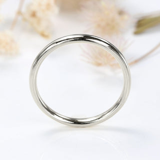 Platinum 2mm Comfort Fit Court Wedding Ring