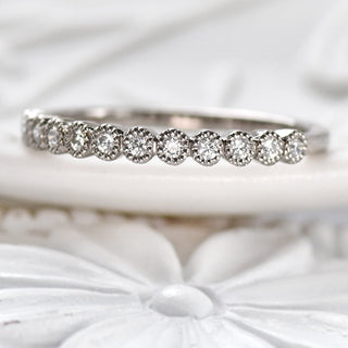 diamond half eternity ring