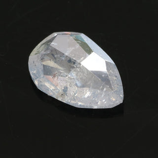 salt and pepper pear shape diamond, 1.39 carats