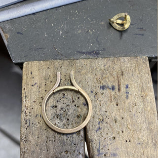 Custom Teal Sapphire and Diamond Halo Engagement Ring in 18ct Gold