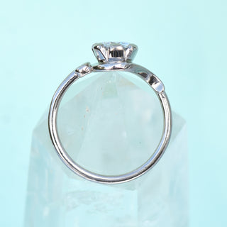 moissanite engagement ring