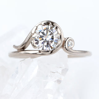moissanite engagement ring