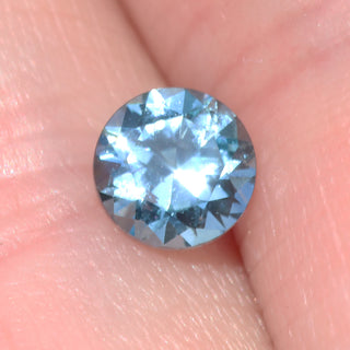 Montana blue sapphire, fair trade stone, 0.6 carats, 5mm
