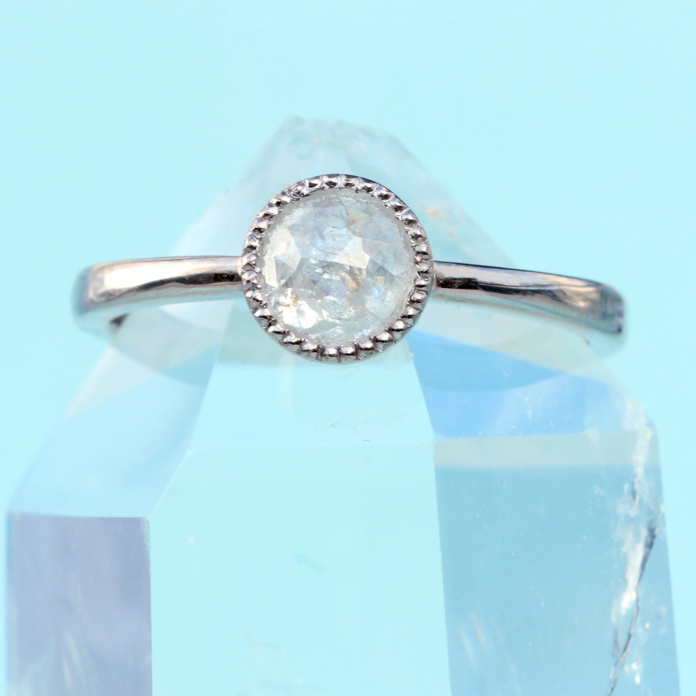 icy diamond engagement ring