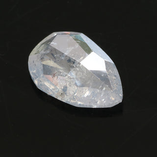 salt and pepper pear shape diamond, 1.39 carats