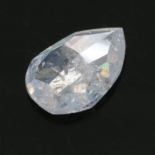 salt and pepper pear shape diamond, 1.39 carats