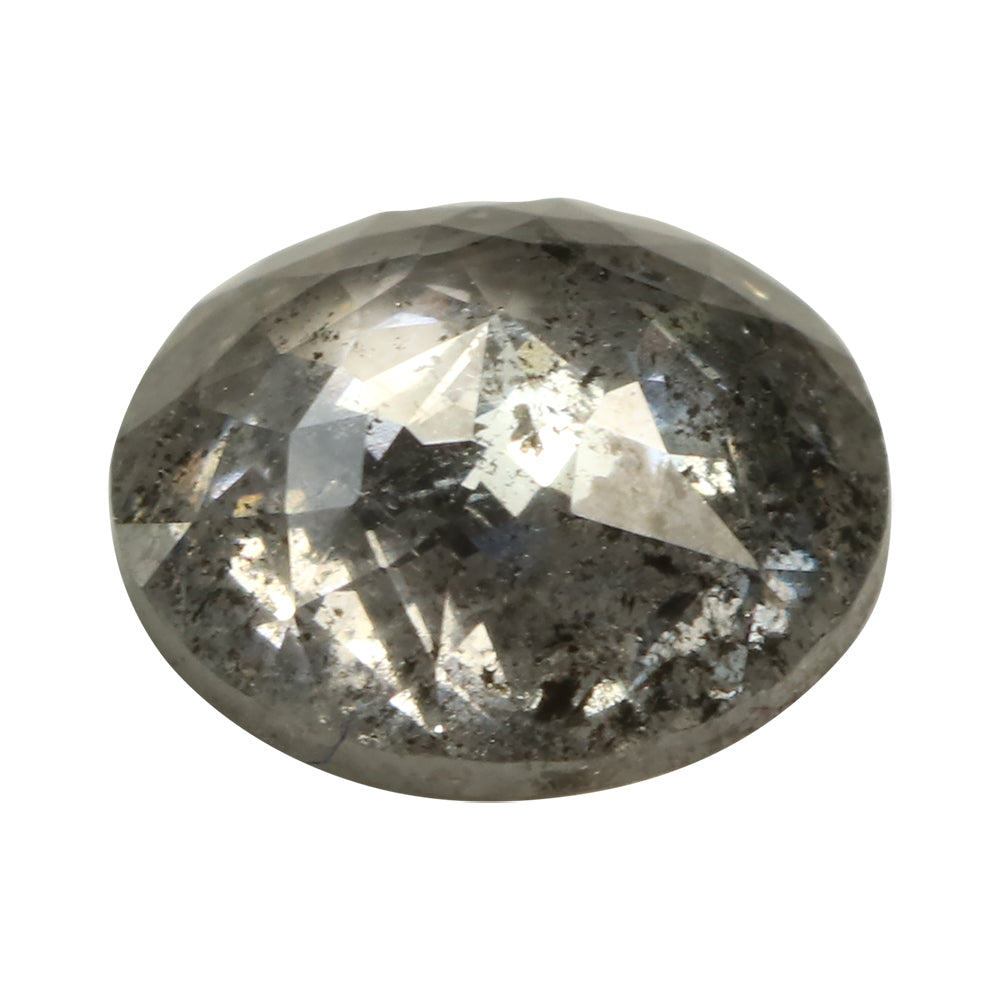 Salt and Pepper Rose Cut Round Diamond 0.70ct DI022