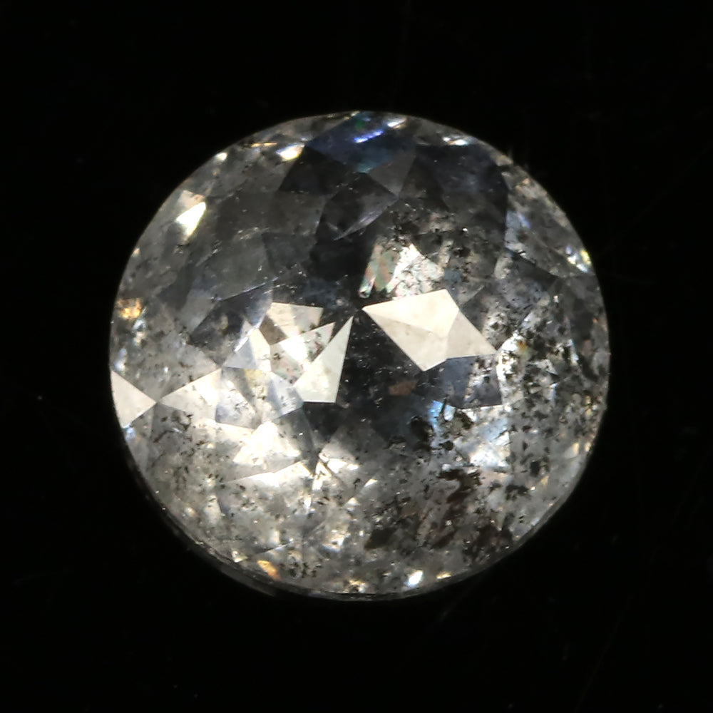 Salt and Pepper Rose Cut Round Diamond 0.70ct DI022