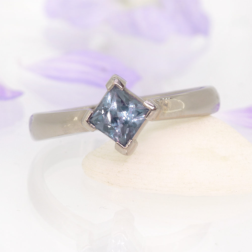 Princess Cut Sapphire Ring