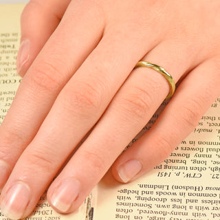 18ct Gold Spun Silk Triple Twist Wedding Ring